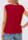 PRETTYGARDEN Women's Summer Sweaters Vest Sleeveless Button Down Cropped Pockets Chunky Knit Cardigan Trendy Tank Tops