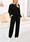 KIRUNDO Lounge Sets for Women Travel Airport Outfits Lightweight Tops Drawstring Pants Tracksuit Jogger Set Postpartum