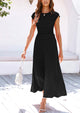 Casual Knit Short Sleeve Crop Top High Waist Skirt 2 Piece Sets