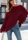 PRETTYGARDEN Women's Fall Oversized Sweaters Long Sleeve V Neck Dressy Casual Chunky Knit Loose Pullover Tops Winter Clothing
