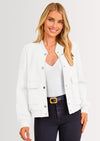 PRETTYGARDEN Women's Bomber Jackets Winter Trendy Varsity Jackets Shackets Button Down Cropped Coats with Pockets