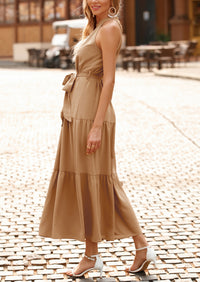 Sleeveless Halter Neck  Boho Dresses
