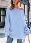PRETTYGARDEN Women's Fall Oversized Sweaters Long Sleeve V Neck Dressy Casual Chunky Knit Loose Pullover Tops Winter Clothing