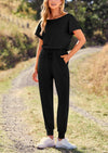 PRETTYGARDEN Dressy Off Shoulder Romper Spring Vacation Travel Lounge Outfits Clothes
