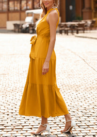 Sleeveless Halter Neck  Boho Dresses
