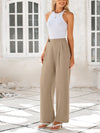 Wide Leg High Waisted Business Casual Work Pants