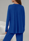 PRETTYGARDEN 2 Piece Lounge Sets for Women Fall Outfits Casual Loose Long Sleeve Tops Wide Leg Pants Matching Pajama Set