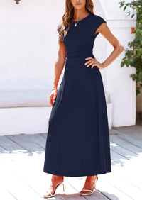 Casual Knit Short Sleeve Crop Top High Waist Skirt 2 Piece Sets