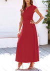 Casual Knit Short Sleeve Crop Top High Waist Skirt 2 Piece Sets