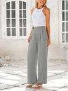 Wide Leg High Waisted Business Casual Work Pants