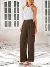 Wide Leg High Waisted Business Casual Work Pants