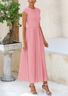 PRETTYGARDEN Women Summer Casual Patchwork Elegant Maxi Dresses