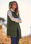PRETTYGARDEN Womens Fall Reversible Vests Sleeveless Fleece Jacket Zip Up Hoodie Pockets Long Warm Winter Coat Outerwear