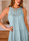 BTFBM Women Summer Halter Dresses Casual Spring 2025 Sleeveless A-Line Tiered Swing Mini Dress Beach Vacation Sundress