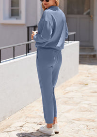 Long Sleeved Pullover Casual Sports Pants Two-Piece Set