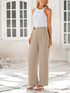 Wide Leg High Waisted Business Casual Work Pants