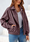 PRETTYGARDEN Women's Faux Leather Motorcycle Jacket Trendy Fall Spring Clothes Oversized Zip Up Winter Coat Outerwear