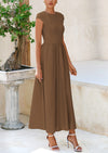 PRETTYGARDEN Women Summer Casual Patchwork Elegant Maxi Dresses