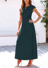 Casual Knit Short Sleeve Crop Top High Waist Skirt 2 Piece Sets