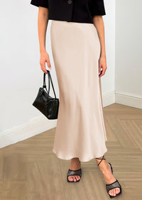 High Waisted A Line Flowy Ruffle Elegant Party Skirt