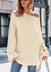 PRETTYGARDEN Women's Fall Oversized Sweaters Long Sleeve V Neck Dressy Casual Chunky Knit Loose Pullover Tops Winter Clothing