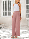 Wide Leg High Waisted Business Casual Work Pants