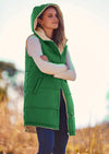 PRETTYGARDEN Womens Fall Reversible Vests Sleeveless Fleece Jacket Zip Up Hoodie Pockets Long Warm Winter Coat Outerwear