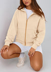PRETTYGARDEN Hoodies For Women Sweatshirt Zip Up Hoodie Fall Fashion Trendy Long Sleeve Jackets Winter Clothing Outfits