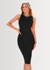 PRETTYGARDEN Women Bodycon Midi Dress Summer Spring Casual Vacation Sundress Fitted Sleeveless Tank Dresses