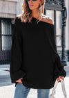 PRETTYGARDEN Women's Fall Oversized Sweaters Long Sleeve V Neck Dressy Casual Chunky Knit Loose Pullover Tops Winter Clothing