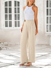 Wide Leg High Waisted Business Casual Work Pants