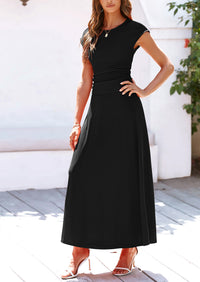 Casual Knit Short Sleeve Crop Top High Waist Skirt 2 Piece Sets