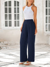 Wide Leg High Waisted Business Casual Work Pants
