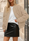 PRETTYGARDEN Women's Quilted Bomber Jacket Fall Fashion Lightweight Cropped Zip up Outerwear Winter Puffer Coats Pockets