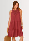 BTFBM Women Summer Halter Dresses Casual Spring 2025 Sleeveless A-Line Tiered Swing Mini Dress Beach Vacation Sundress