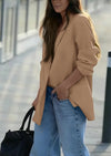 PRETTYGARDEN Fall Blazers for Women Business Casual Long Sleeve Lapel Pockets Dressy Suit Jackets Work Office Clothes