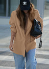 PRETTYGARDEN Fall Blazers for Women Business Casual Long Sleeve Lapel Pockets Dressy Suit Jackets Work Office Clothes