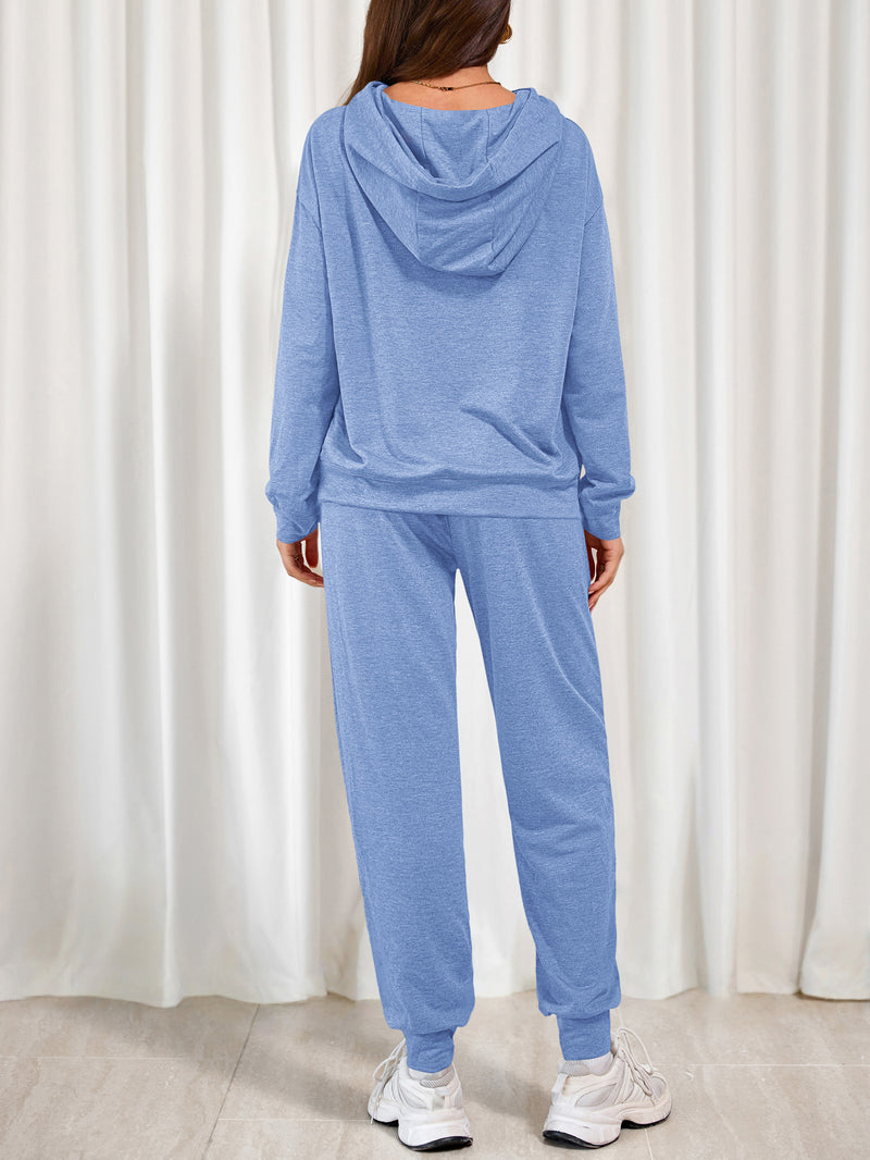 PRETTYGARDEN Women's Two Piece Outfits Sweatsuits Lounge Sets Hoodies Sweatshirt Joggers Sweatpants Fall Fashion Clothes