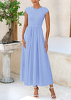 PRETTYGARDEN Women Summer Casual Patchwork Elegant Maxi Dresses