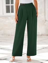Wide Leg High Waisted Business Casual Work Pants