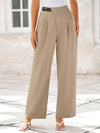 Wide Leg High Waisted Business Casual Work Pants