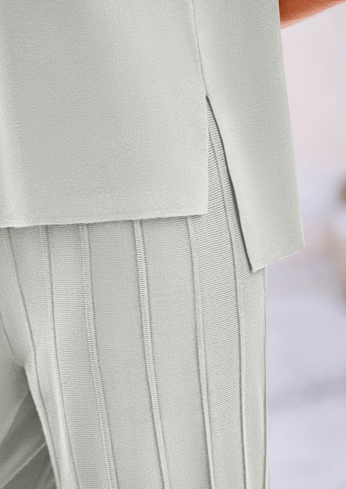Pullover Tops And Wide Leg Pants Casual Two Piece Sets