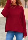 PRETTYGARDEN Women's Fall Oversized Sweaters Casual Crewneck Pullover Long Sleeve Fuzzy Chunky Knit Tops Blouse