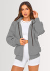 PRETTYGARDEN Women's Fall Oversized Hoodies Sweatshirt Long Sleeve Zip Up Pockets Loose Fit Y2K Winter Jackets Coat