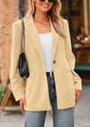 PRETTYGARDEN Women's Winter Corduroy Blazers Jackets Dressy Casual Ribbed Long Sleeve Lapel Fashion Work Business Outerwear