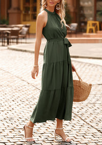 Sleeveless Halter Neck  Boho Dresses
