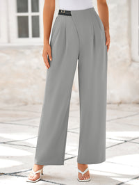Wide Leg High Waisted Business Casual Work Pants