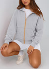 PRETTYGARDEN Hoodies For Women Sweatshirt Zip Up Hoodie Fall Fashion Trendy Long Sleeve Jackets Winter Clothing Outfits