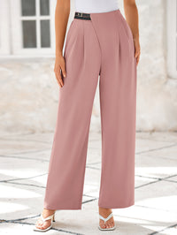 Wide Leg High Waisted Business Casual Work Pants