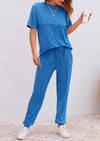 PRETTYGARDEN Two Piece Lounge Sets Jogger Pants Vacation Outfits Travel Airplane Matching Clothes